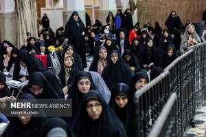 چهلم شهدای فتنه آمریکایی صهیونی در حرم بانوی کرامت +عکس