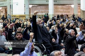 چهلم شهدای فتنه آمریکایی صهیونی در حرم بانوی کرامت +عکس