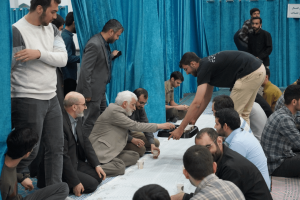 عکس | حضور سعید جلیلی در مسجد دانشگاه شریف