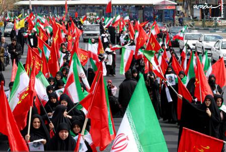 تجمع بانوان تهرانی در اعلام انزجار از جنایات آمریکا و رژیم صهیونیستی +عکس