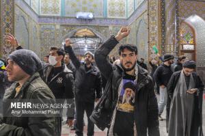 شادی مردم قم پس از اعلام رهبری آیت الله مجتبی خامنه‌ای