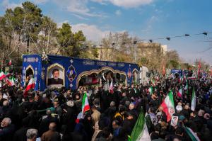 تشییع شهیدان لاریجانی، سلیمانی و شهدای ناو دنا +عکس