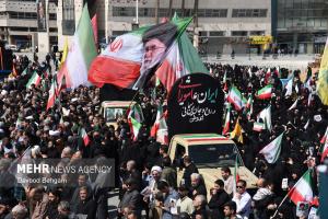 تشییع پیکر مطهر شهید «اسماعیل خطیب» در مشهد +عکس