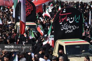 تشییع پیکر مطهر شهید «اسماعیل خطیب» در مشهد +عکس