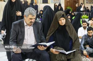 حرم مطهر رضوی در سوگ شهادت امام جعفر صادق(ع) +عکس