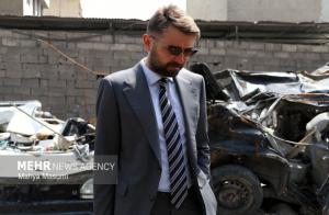 بازدید سفرای خارجی از آثار تجاوز به بیمارستان گاندی و واحدمسکونی تهران