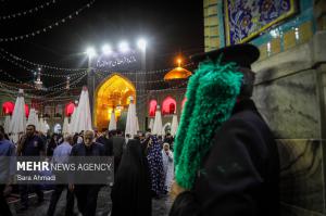 شب شهادت امام جواد(ع) در جوار بارگاه مطهر حضرت رضا(ع) +عکس