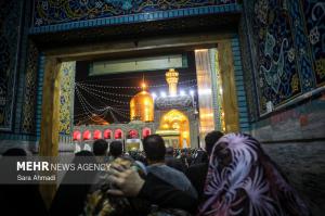 شب شهادت امام جواد(ع) در جوار بارگاه مطهر حضرت رضا(ع) +عکس