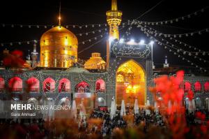 شب شهادت امام جواد(ع) در جوار بارگاه مطهر حضرت رضا(ع) +عکس