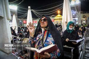 شب شهادت امام جواد(ع) در جوار بارگاه مطهر حضرت رضا(ع) +عکس