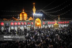 شب شهادت امام جواد(ع) در جوار بارگاه مطهر حضرت رضا(ع) +عکس