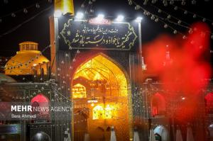 شب شهادت امام جواد(ع) در جوار بارگاه مطهر حضرت رضا(ع) +عکس