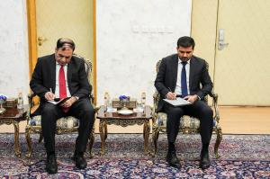 دیدار وزیر کشور پاکستان با محمدباقر قالیباف +عکس
