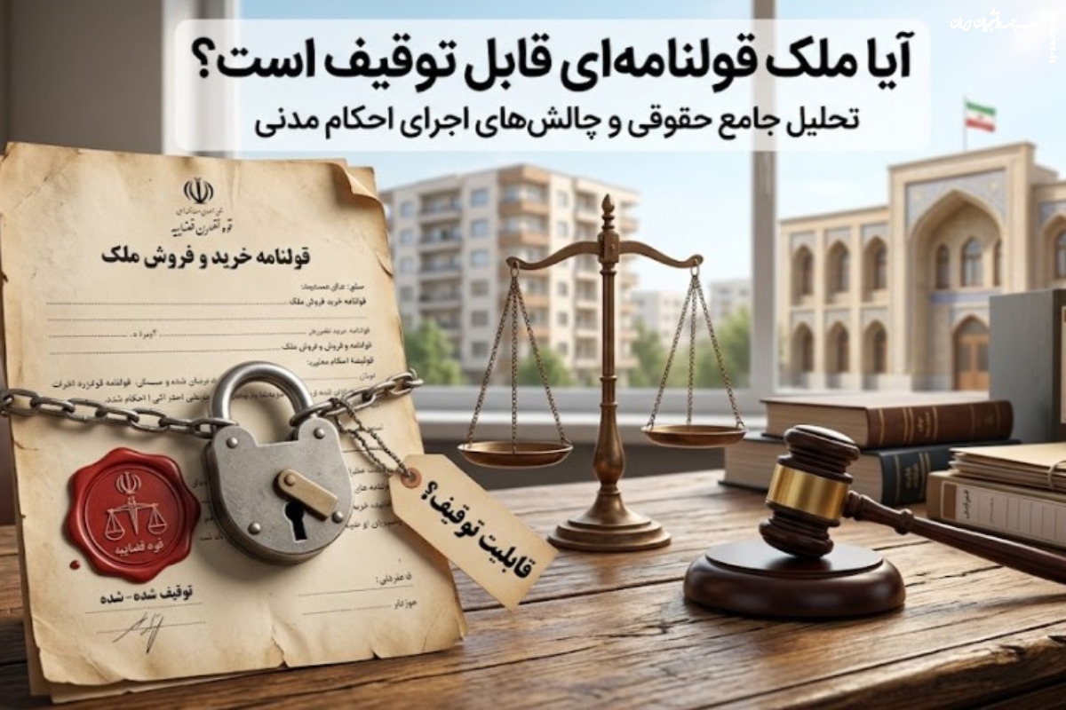 آیا ملک قولنامه‌ای قابل توقیف است