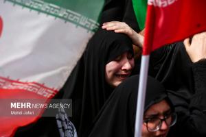 تشییع پیکر مطهر رهبر شهید انقلاب در قم +عکس