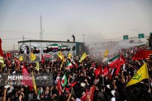 تشییع پیکر مطهر رهبر شهید انقلاب در قم +عکس