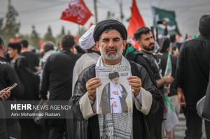 تشییع پیکر مطهر رهبر شهید انقلاب در قم +عکس
