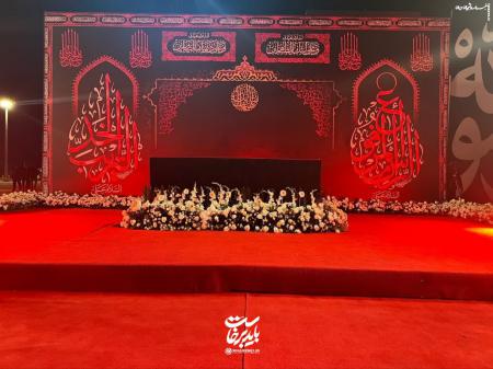 محل قرار گرفتن پیکر امام مجاهد شهید در فرودگاه نجف اشرف برای ادای احترام