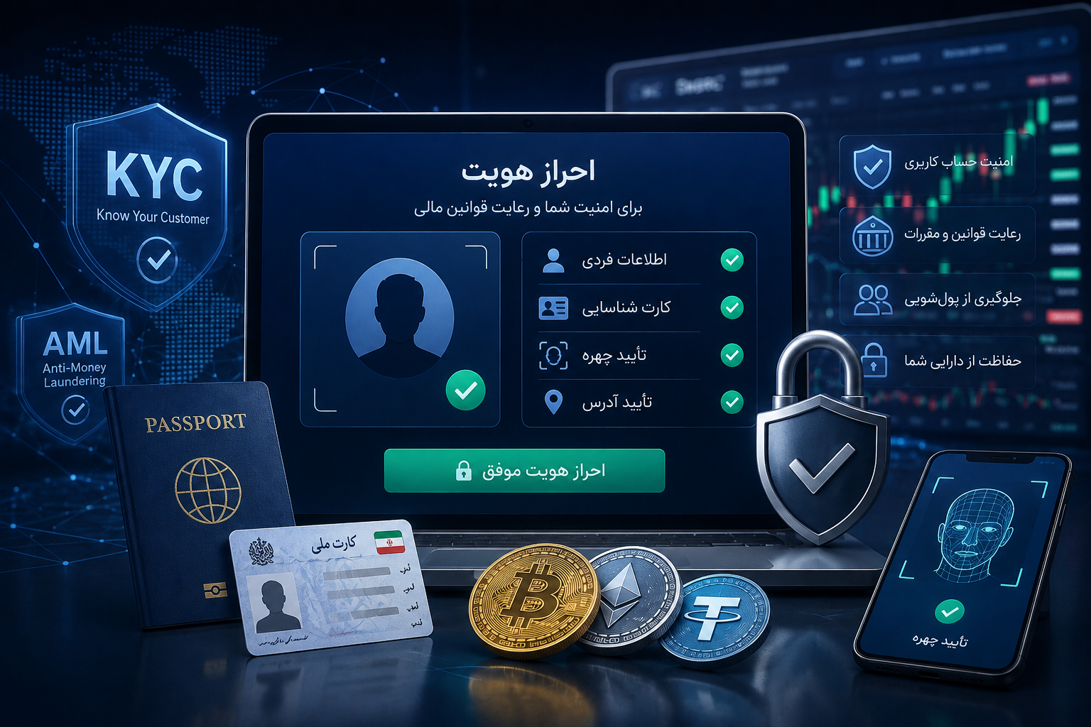 چرا احراز هویت در برخی صرافی‌های ارز دیجیتال ضروری است؟