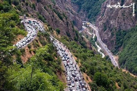 کندوان و آزادراه تهران - شمال یک‌طرفه شد