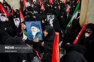 مراسم چهلم تدفین رهبر شهید انقلاب در قم +عکس