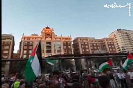 درخواست مردم اسپانیا برای قطع روابط دیپلماتیک با رژیم صهیونیستی