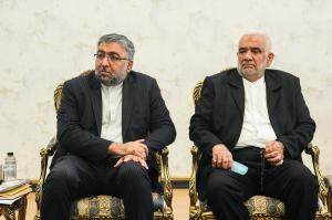 دیدار مسئول ارتباطات اسلامی جنبش حماس با قالیباف +عکس
