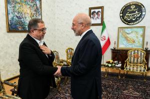 دیدار مسئول ارتباطات اسلامی جنبش حماس با قالیباف +عکس
