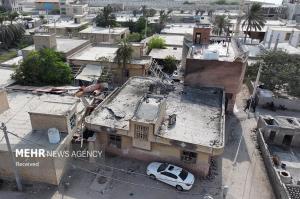 آثار تجاوز آمریکا به مراسم عروسی در سیریک +عکس