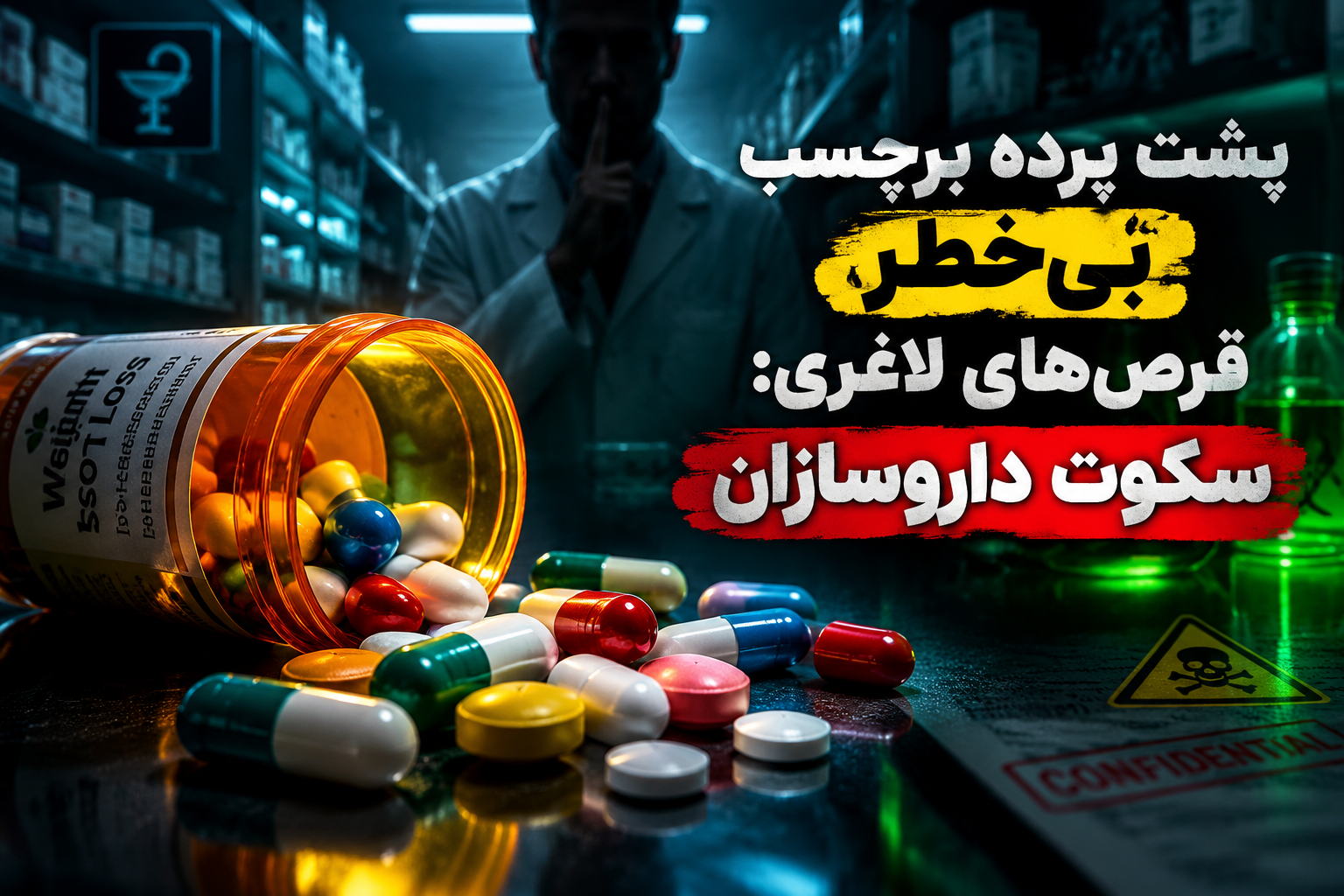 پشت پرده برچسب بی خطر قرص های لاغری | سکوت داروسازان