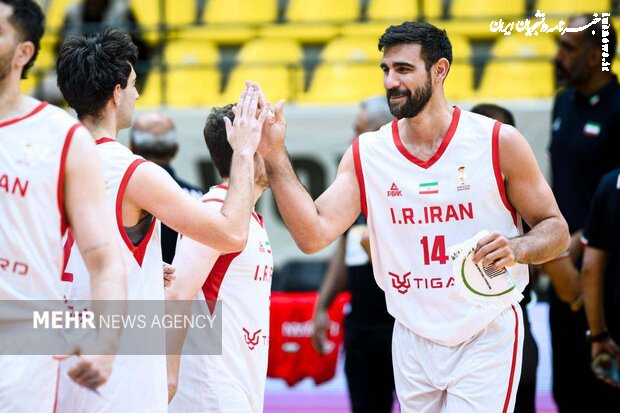 صعود تیم ملی بسکتبال به مرحله یک چهارم نهایی با غلبه بر اردن