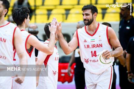 صعود تیم ملی بسکتبال به مرحله یک چهارم نهایی با غلبه بر اردن