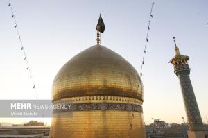 آیین تعویض پرچم حرم حضرت معصومه(س) +عکس