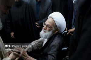 مراسم بزرگداشت آیت‌الله شبیری زنجانی در قم +عکس