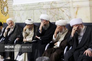 مراسم بزرگداشت آیت‌الله شبیری زنجانی در قم +عکس