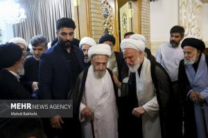 مراسم بزرگداشت آیت‌الله شبیری زنجانی در قم +عکس