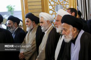 مراسم بزرگداشت آیت‌الله شبیری زنجانی در قم +عکس