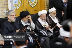 مراسم بزرگداشت آیت‌الله شبیری زنجانی در قم +عکس