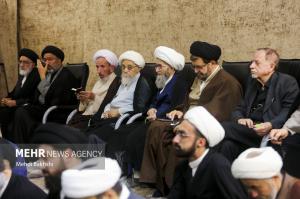 مراسم بزرگداشت آیت‌الله شبیری زنجانی در قم +عکس