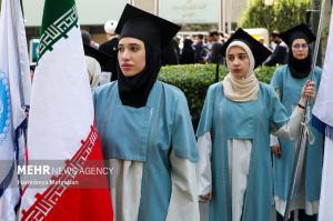 مراسم روز پرچم در دانشگاه تهران +عکس