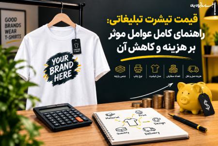 قیمت تیشرت تبلیغاتی: راهنمای کامل عوامل موثر بر هزینه و کاهش آن