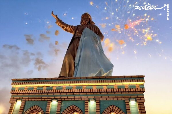تندیس شمس تبریزی در خوی رونمایی شد
