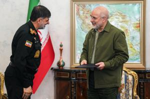 دیدار فرمانده و اعضای ستاد فرماندهی انتظامی کشور با قالیباف +عکس