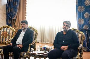 دیدار فرمانده و اعضای ستاد فرماندهی انتظامی کشور با قالیباف +عکس
