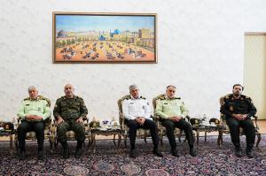 دیدار فرمانده و اعضای ستاد فرماندهی انتظامی کشور با قالیباف +عکس