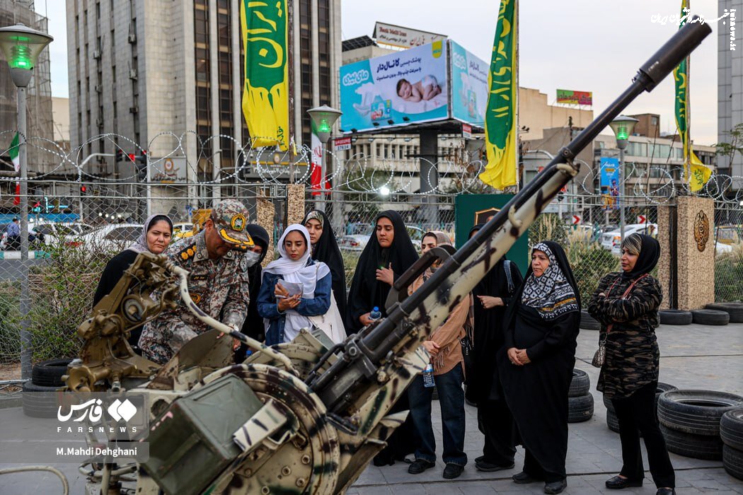 آموزش شلیک با ضدهوایی به بانوان در میدان هفت تیر + تصاویر