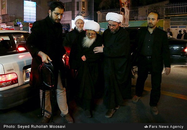 مراجع عظام در مراسم ترحیم همشیره رهبر انقلاب