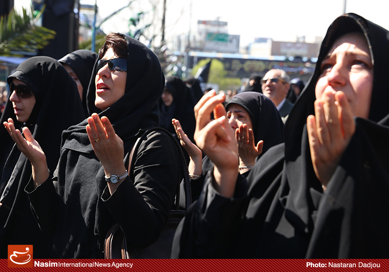 تجمع عزاداران فاطمی در میدان هفت‌تیر
