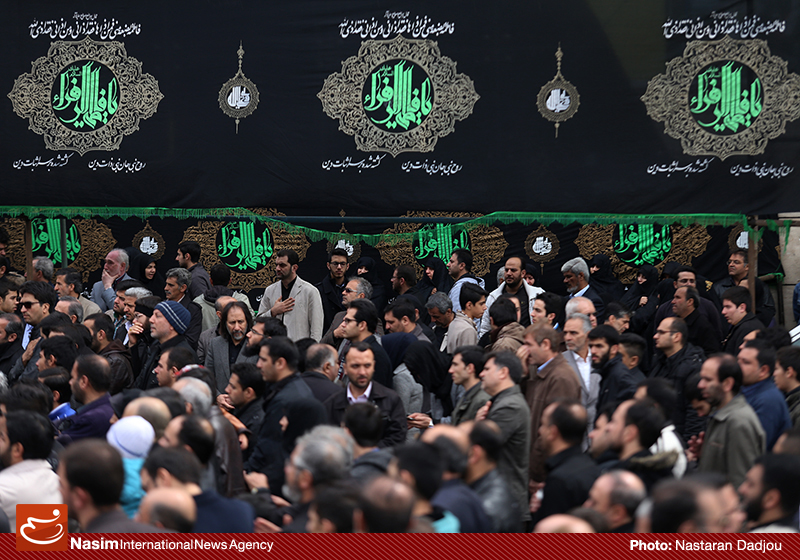 تجمع عزاداران فاطمی در میدان هفت‌تیر