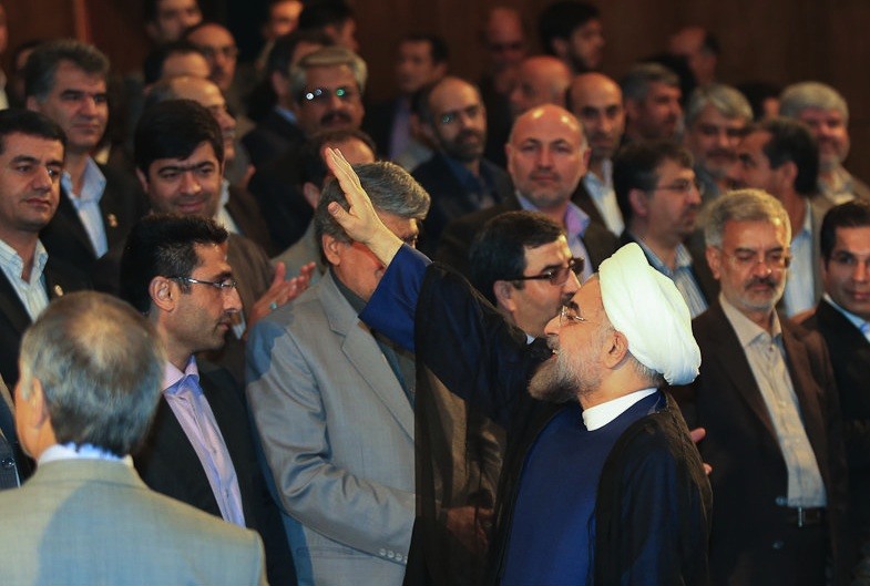 حضور حسن روحانی در دانشگاه